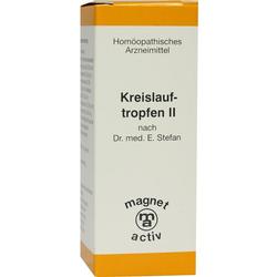 Eine weiße Verpackung mit der Aufschrift "Kreislauftropfen II" auf der Vorderseite.